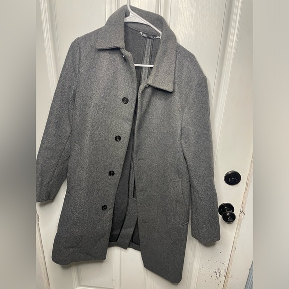 Zara grey coat size small - Picture 1 of 5
